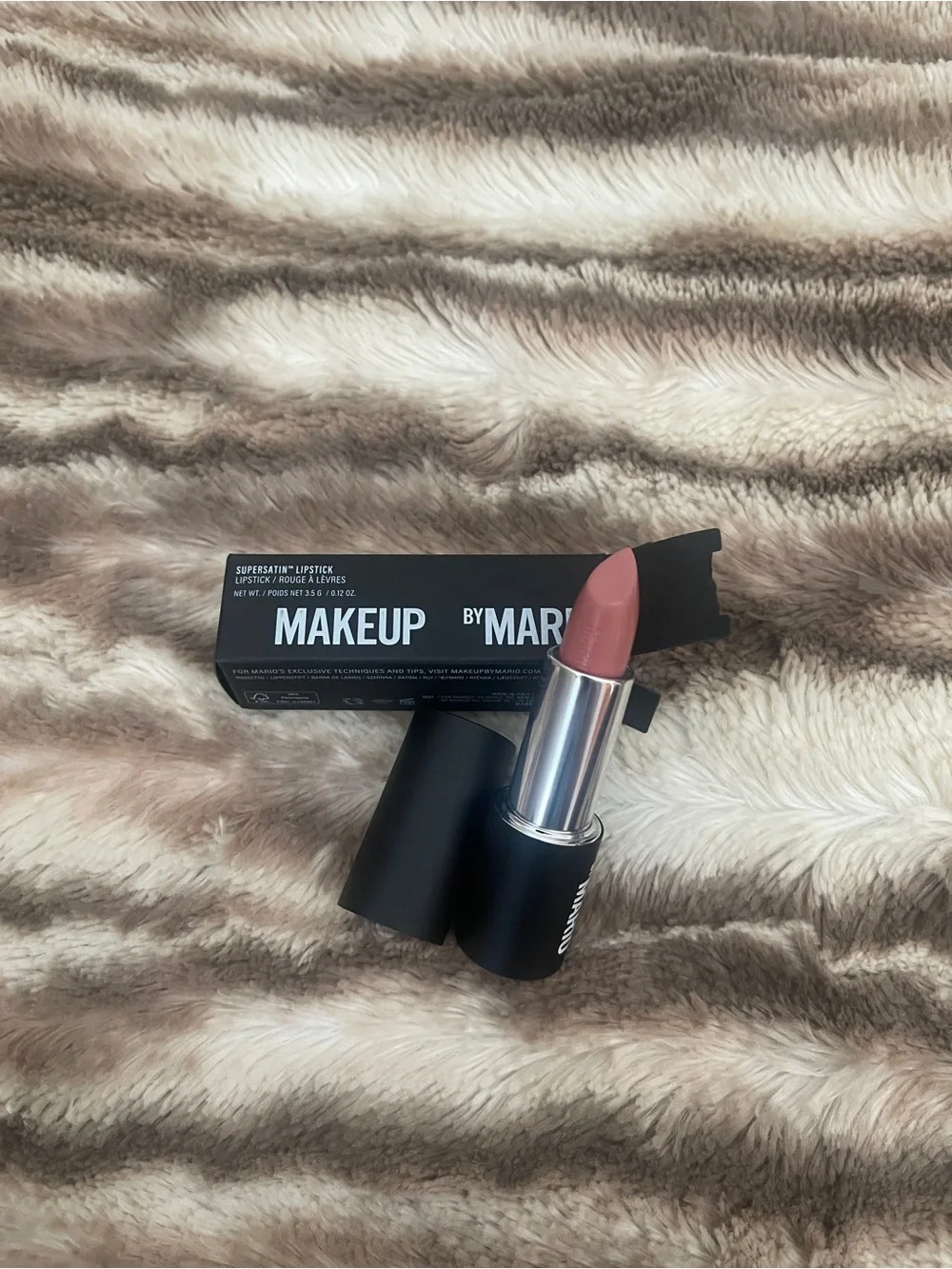 Makeup BY MARIO Super Satin Lipstick in Midtown Light Neutral Pink